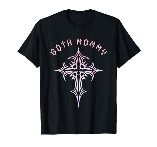 Goth Mommy Gothic Cross Y2K T-Shirt