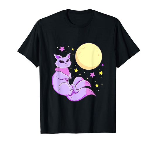 Demon Cat Kawaii Pastel Goth Anime T-Shirt