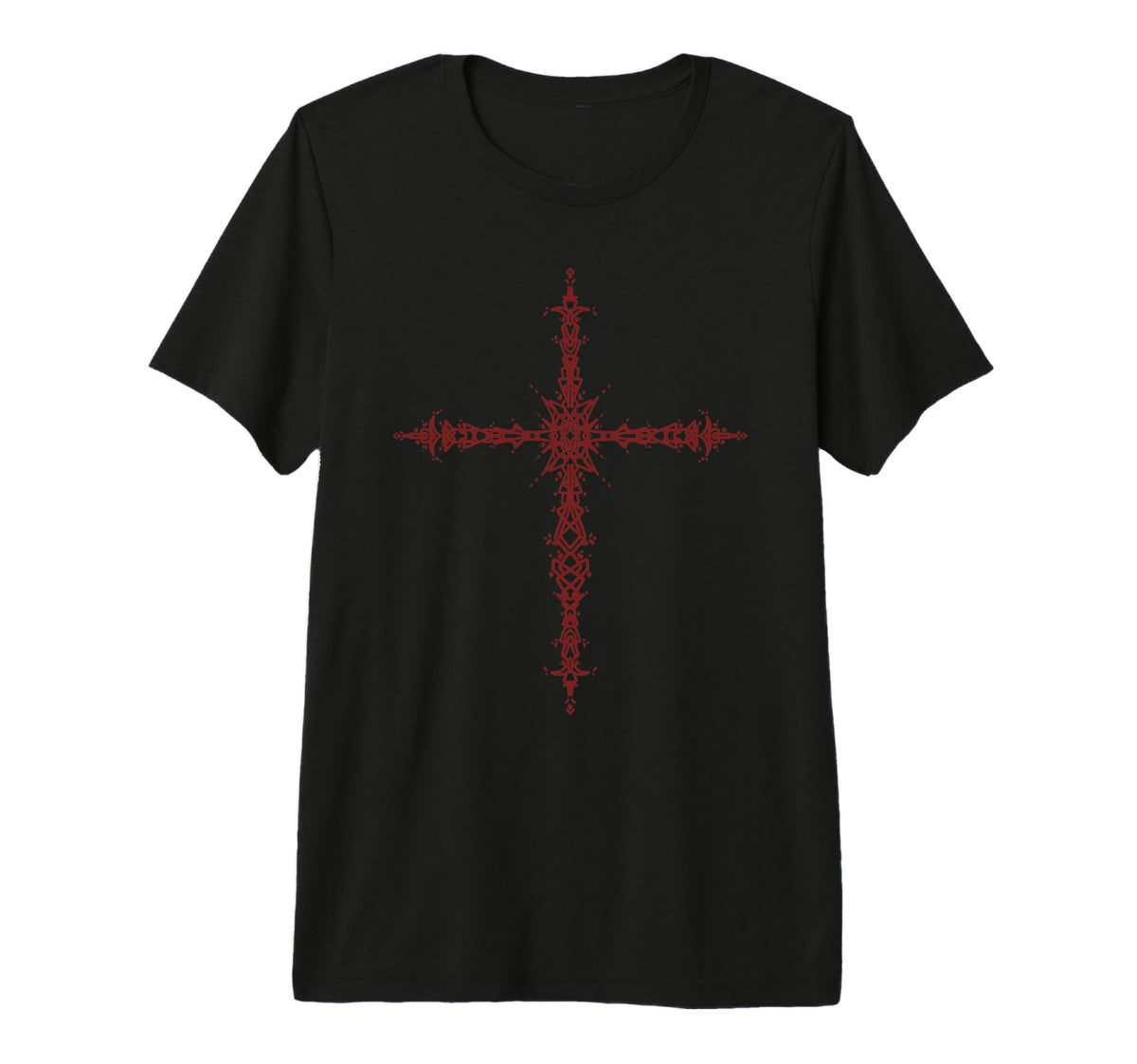 Y2K 90s Goth Cross Grunge Alt Emo Tri T-Shirt