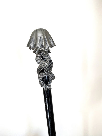Jellyfish Cane, Hand Sculpted Nautical Walking Stick