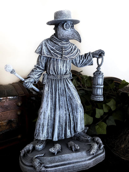 Plague Doctor, Hand Painted Resin Sculpture | Gothic Medieval