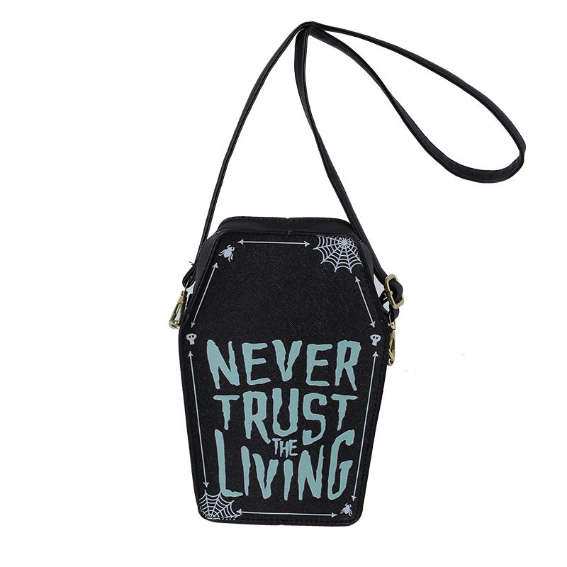 Never Trust the Living – Graffiti Mini Bag - Shadow Threadz Crypt