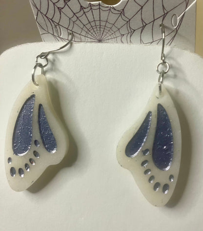 Resin Butterfly & Moth Wing Jewelry: Earrings & Necklaces