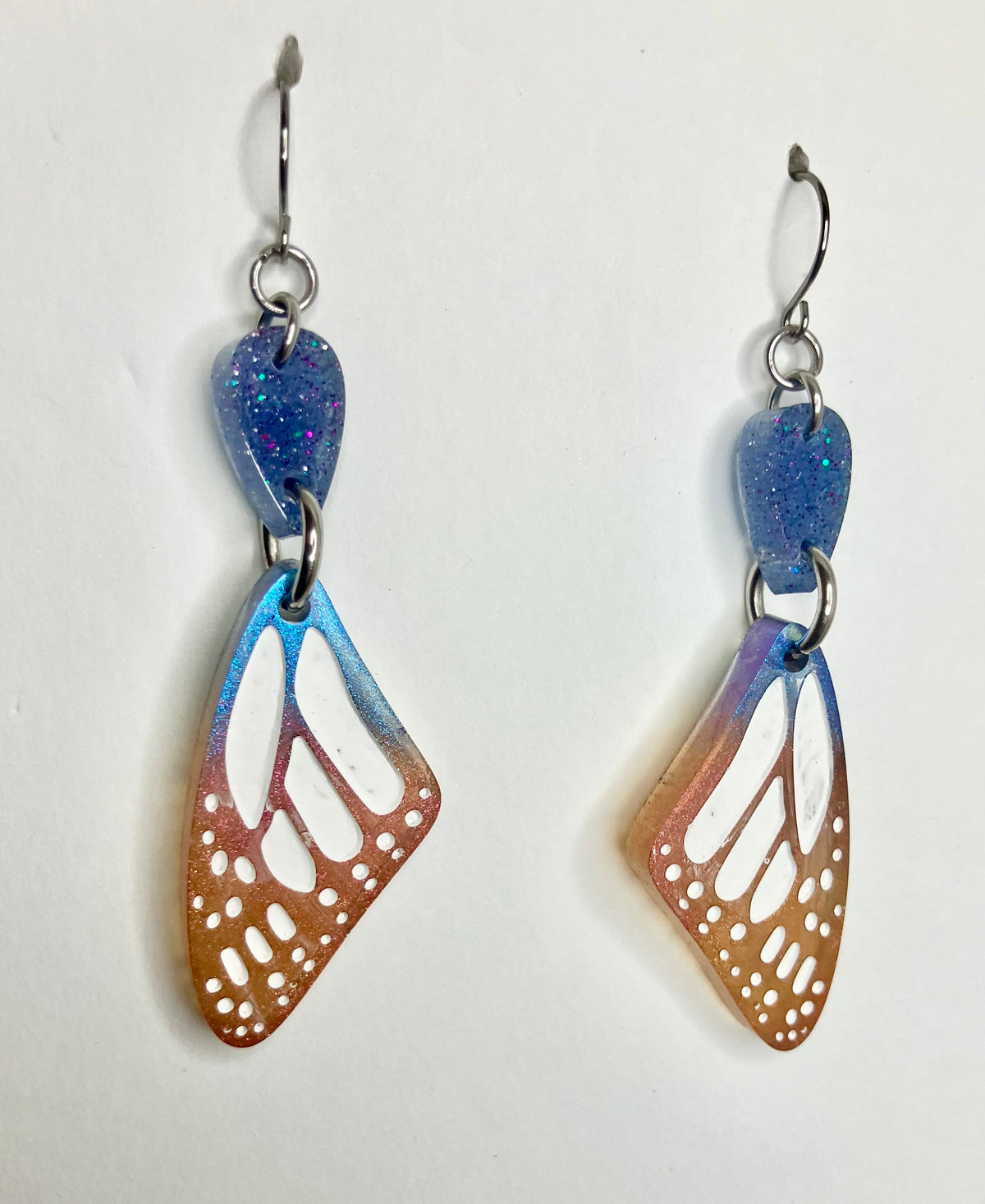 Resin Butterfly & Moth Wing Jewelry: Earrings & Necklaces