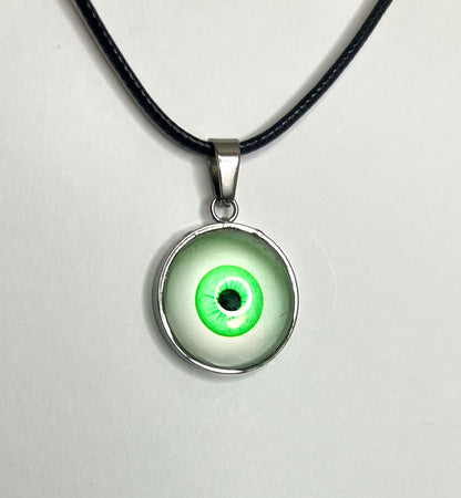 Glass Dome Eyeball Necklaces