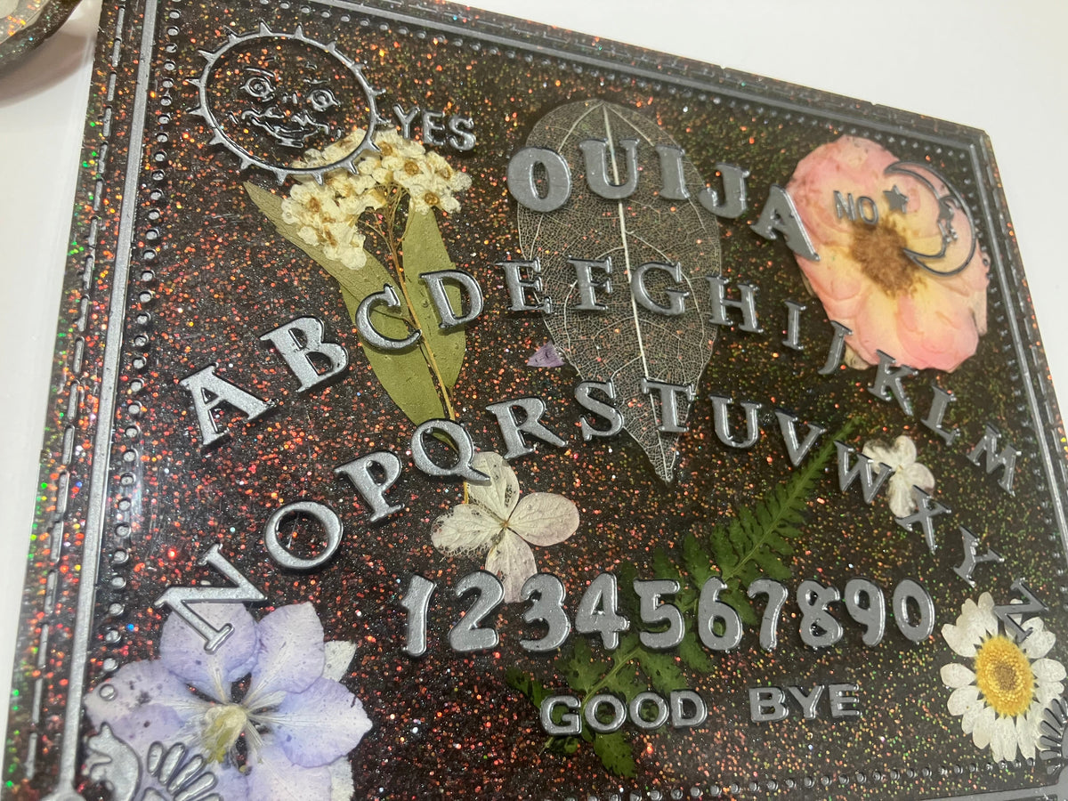 Handmade Resin Ouija Spirit Board with Planchette