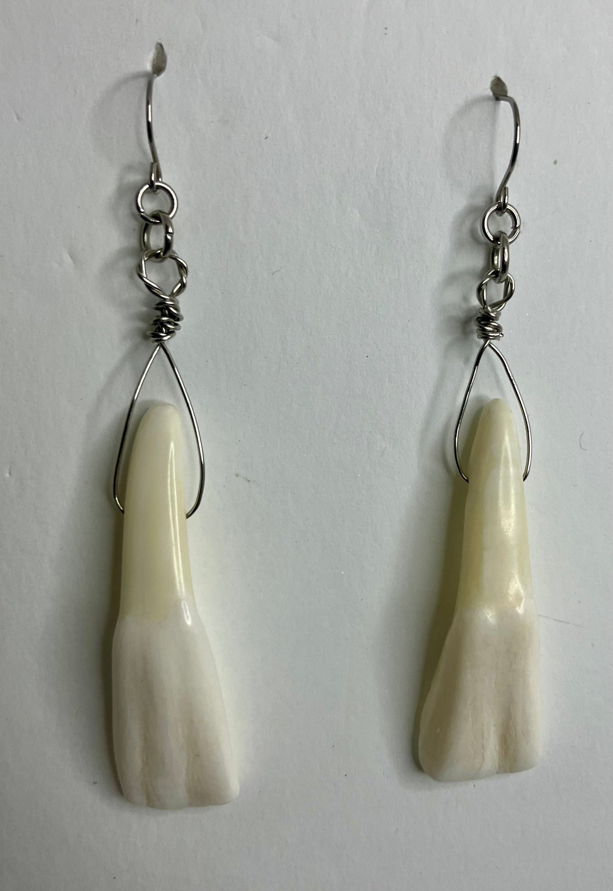 Water Buffalo Tooth Jewelry: Wire Wrapped Necklaces & Earrings