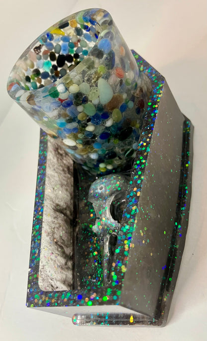Resin Coffin Votive Holder & Incense Burner