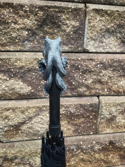 Kraken Umbrella, Hand Sculpted Resin Octopus | Nautical Gothic