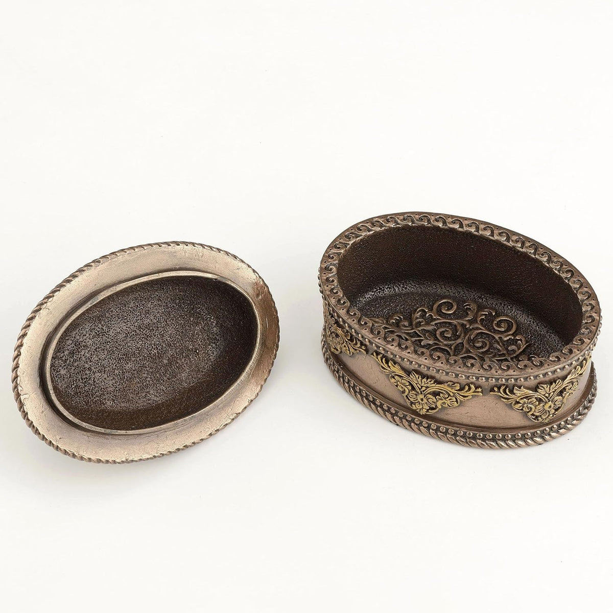 Lying Horse Oval Trinket Box