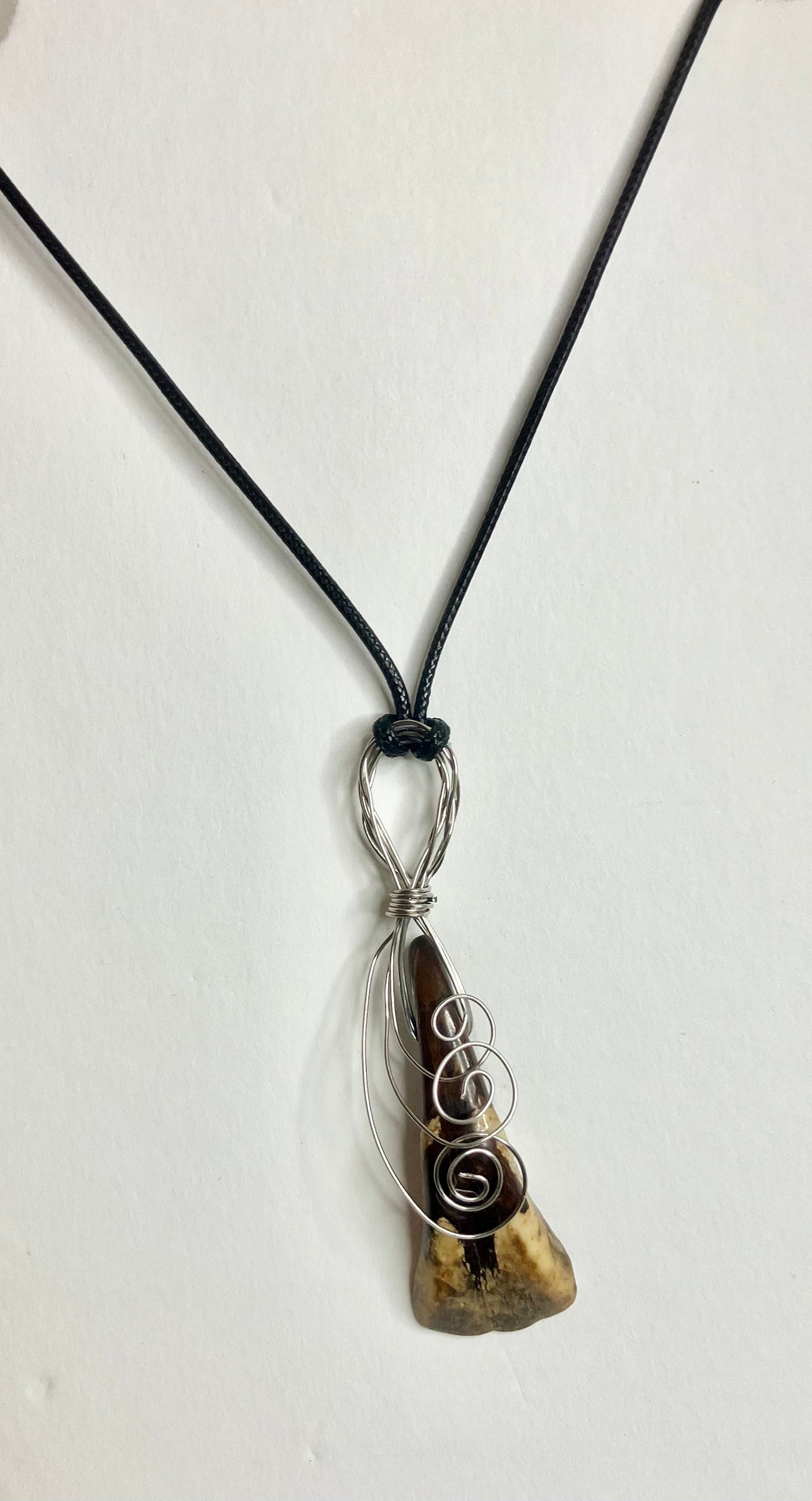 Water Buffalo Tooth Jewelry: Wire Wrapped Necklaces & Earrings