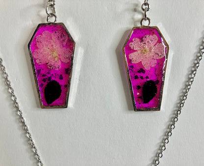 Gothic Coffin Bezel Resin Jewelry