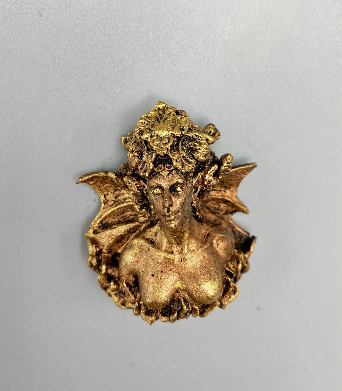 Lilith Magnet, Hand Painted Resin Sculpture | Mythic Fantasy Decor