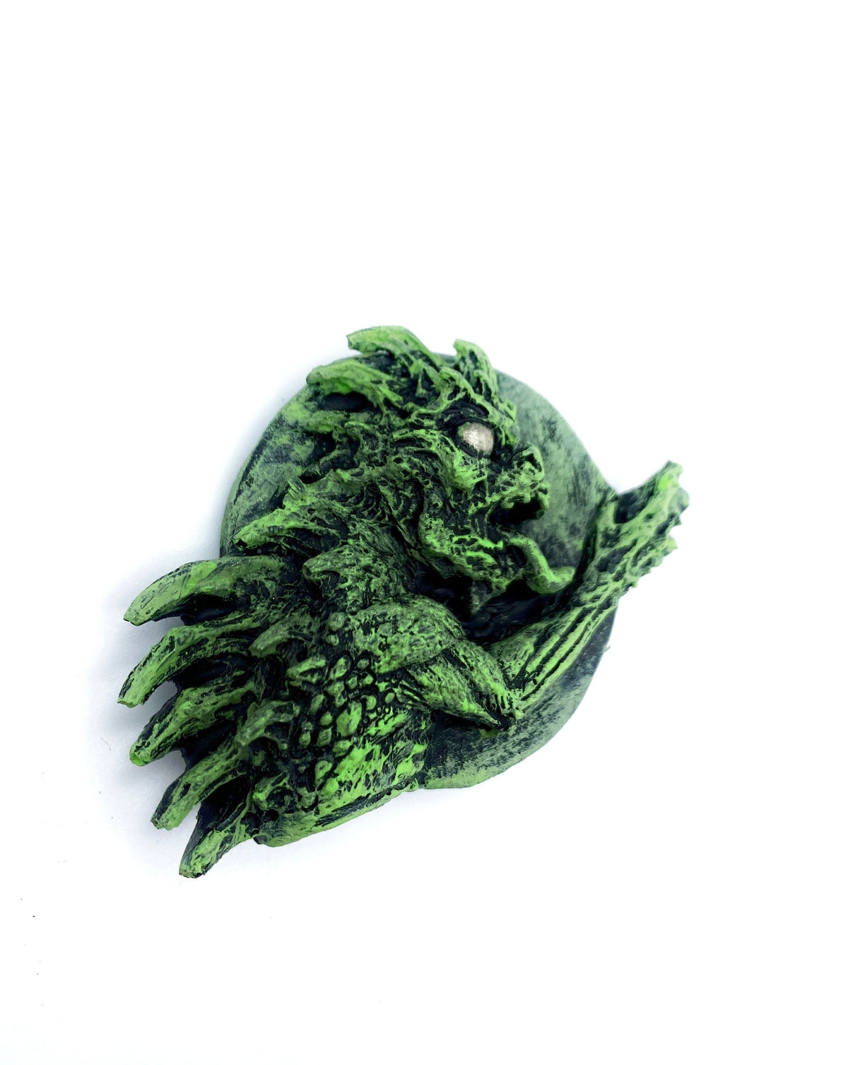 Chupacabra Magnet, Hand Painted Resin Sculpture | Cryptid Decor