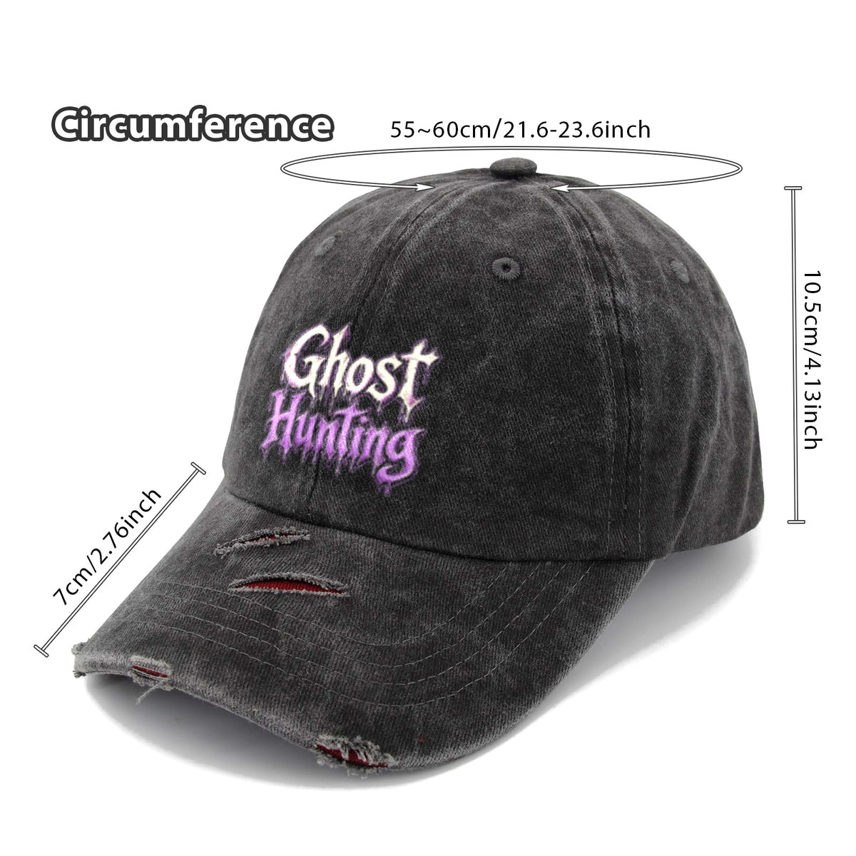 Ghost Hunting Distressed Cap