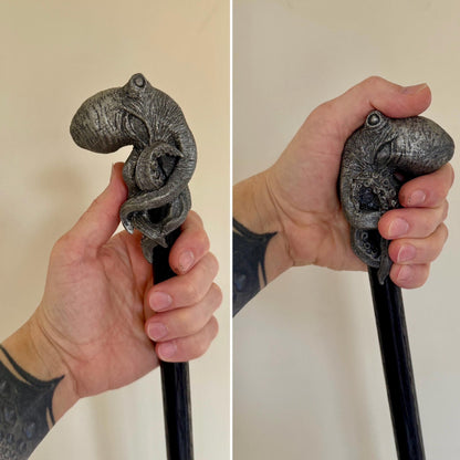 Kraken Cane, Hand Sculpted Octopus Walking Stick