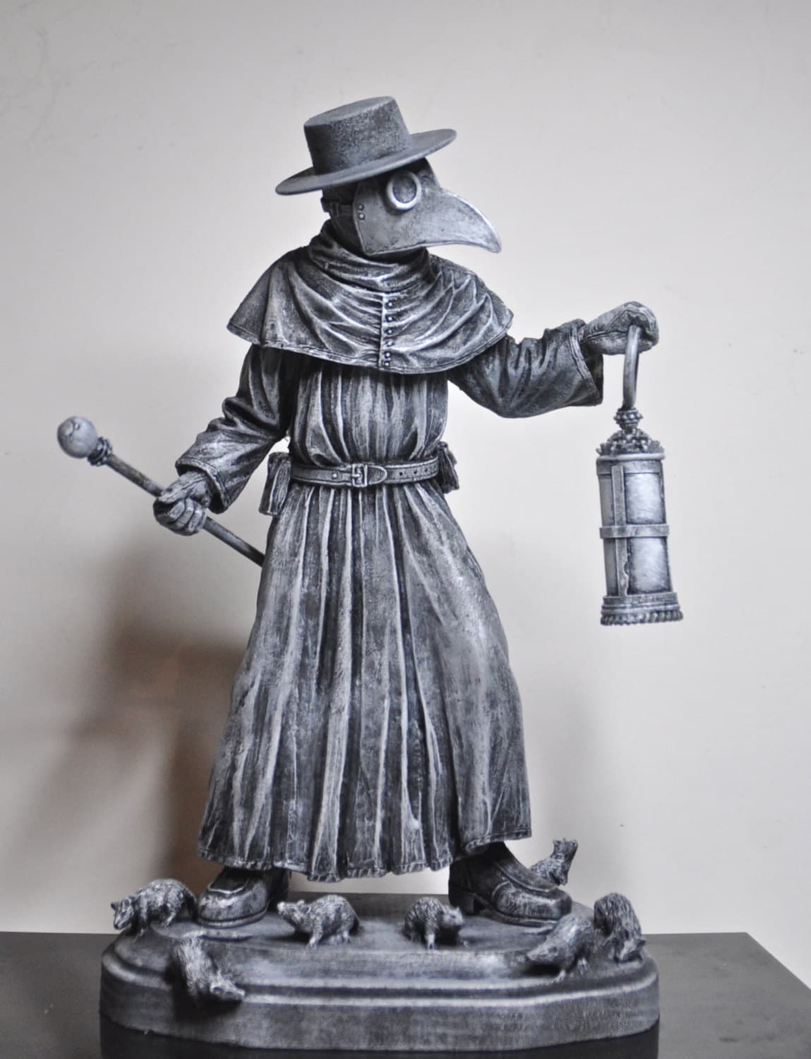 Plague Doctor, Hand Painted Resin Sculpture | Gothic Medieval