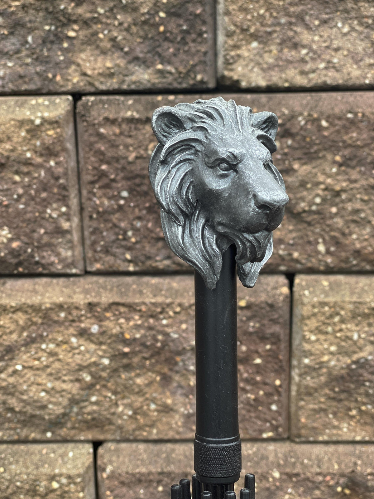 Lion Head Umbrella, Hand Sculpted Resin | Medieval Gothic