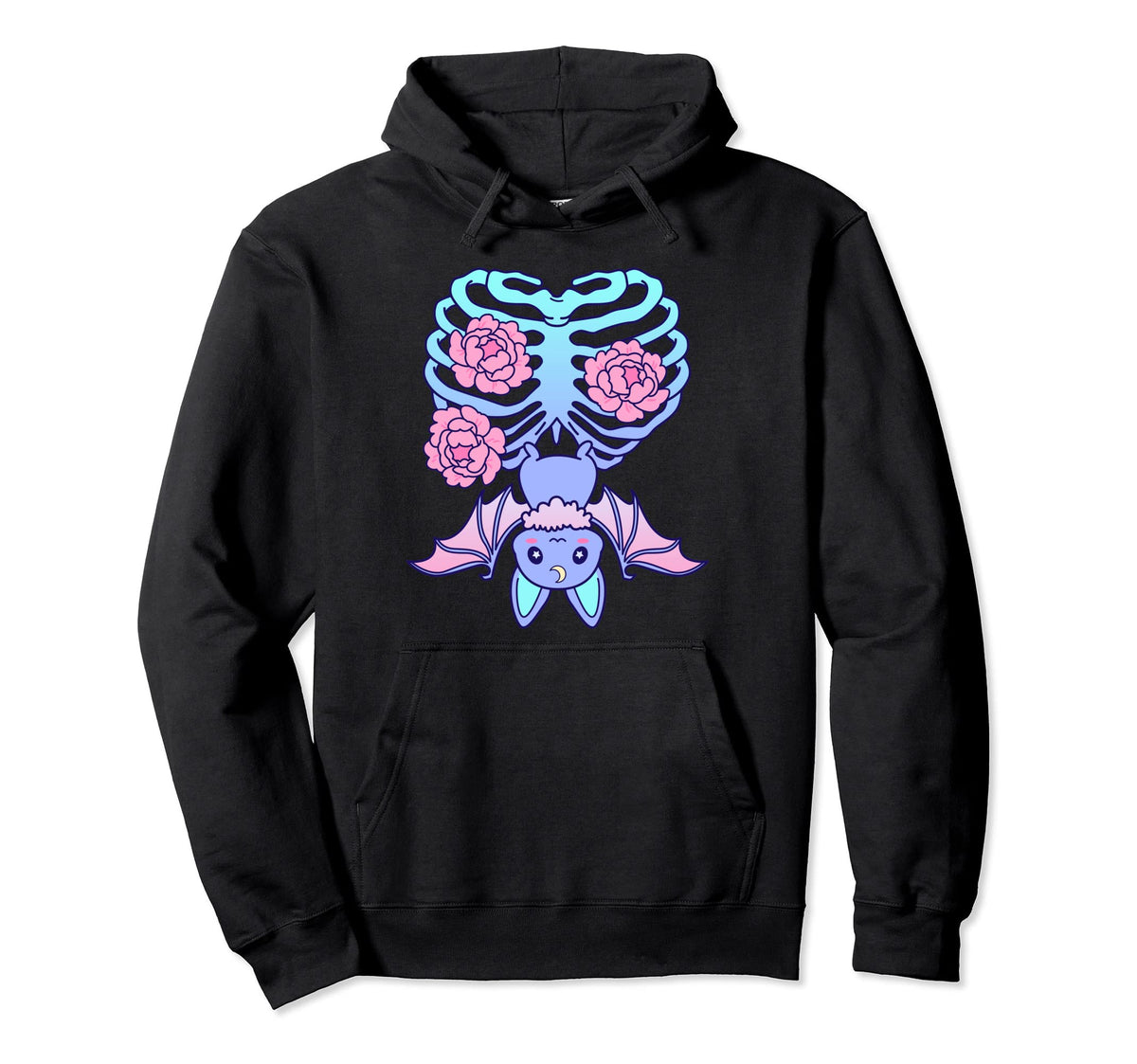 Kawaii Pastel Goth Creepy Bat Vaporwave Hoodie