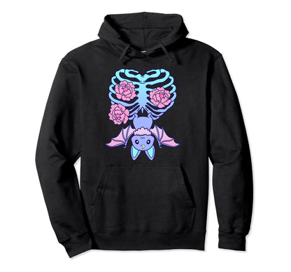 Kawaii Pastel Goth Creepy Bat Vaporwave Hoodie
