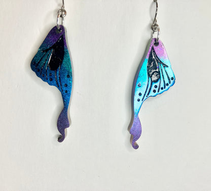 Resin Butterfly & Moth Wing Jewelry: Earrings & Necklaces