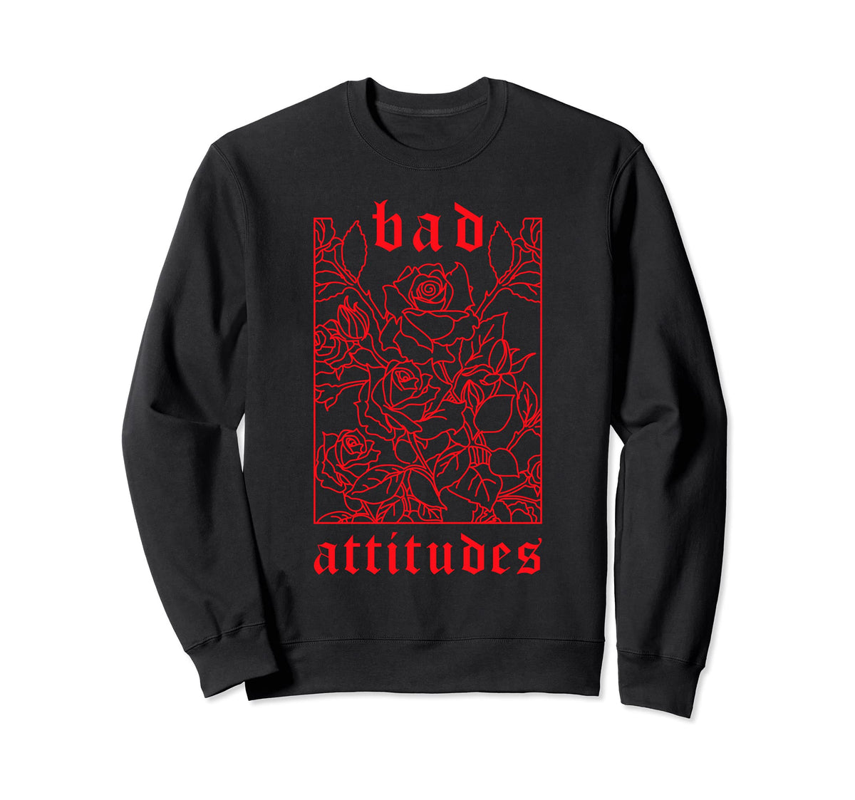 E & E Bad Attitudes Gothic Red Sweatshirt