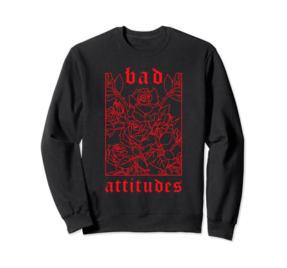 E & E Bad Attitudes Gothic Red Sweatshirt