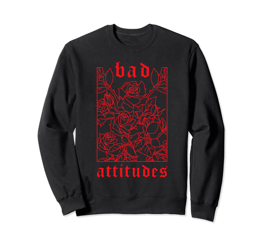 E & E Bad Attitudes Gothic Red Sweatshirt