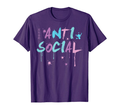 Anti Social As Kawaii Nu Goth T-Shirt