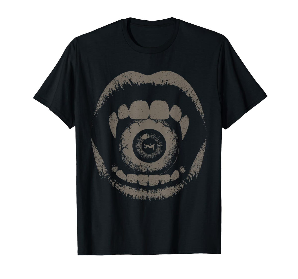 Vampire Fangs Eyeball Grunge Goth T-Shirt