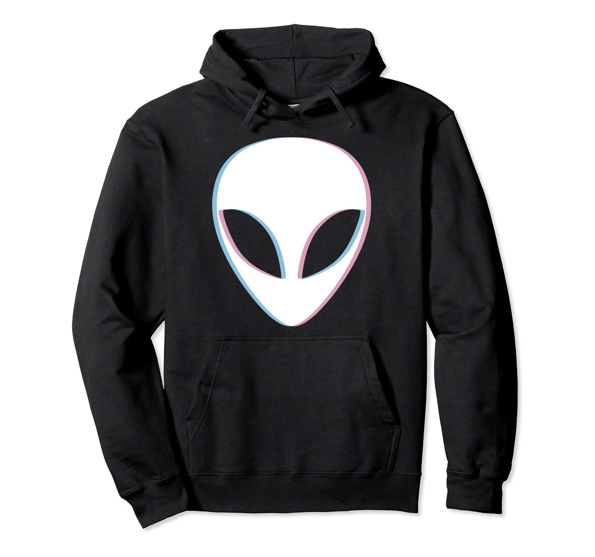 Alien Vaporwave Pastel Goth Glitched Hoodie