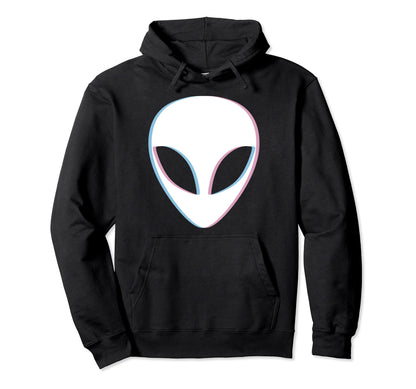 Alien Vaporwave Pastel Goth Glitched Hoodie