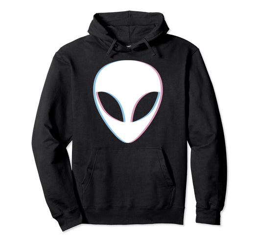 Alien Vaporwave Pastel Goth Glitched Hoodie