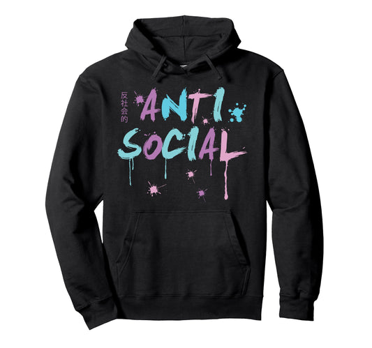 Anti Social Kawaii Nu Goth Vaporwave Hoodie