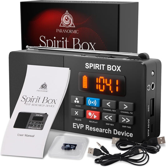 Spirit Box - Handheld EVP Ghost Hunting Kit (with 32GB SD Card)