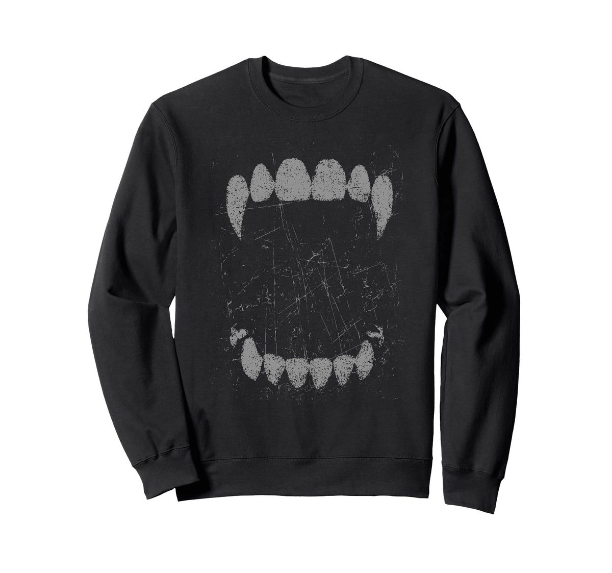 Gothic Grunge Vampire Fangs Sweatshirt