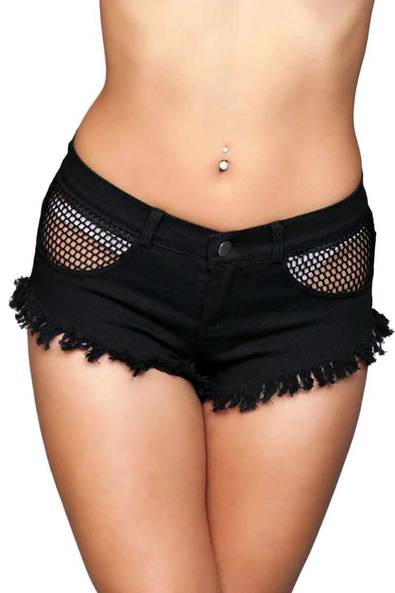 Such a Catch Denim Shorts - Shadow Threadz Crypt
