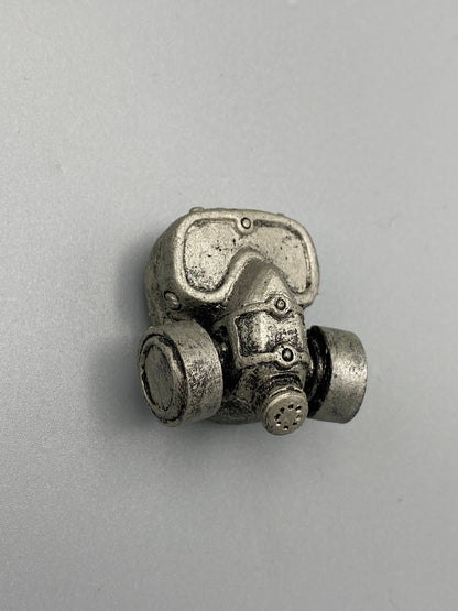 Respirator Gas Mask Magnet, Hand Painted Resin Sculpture