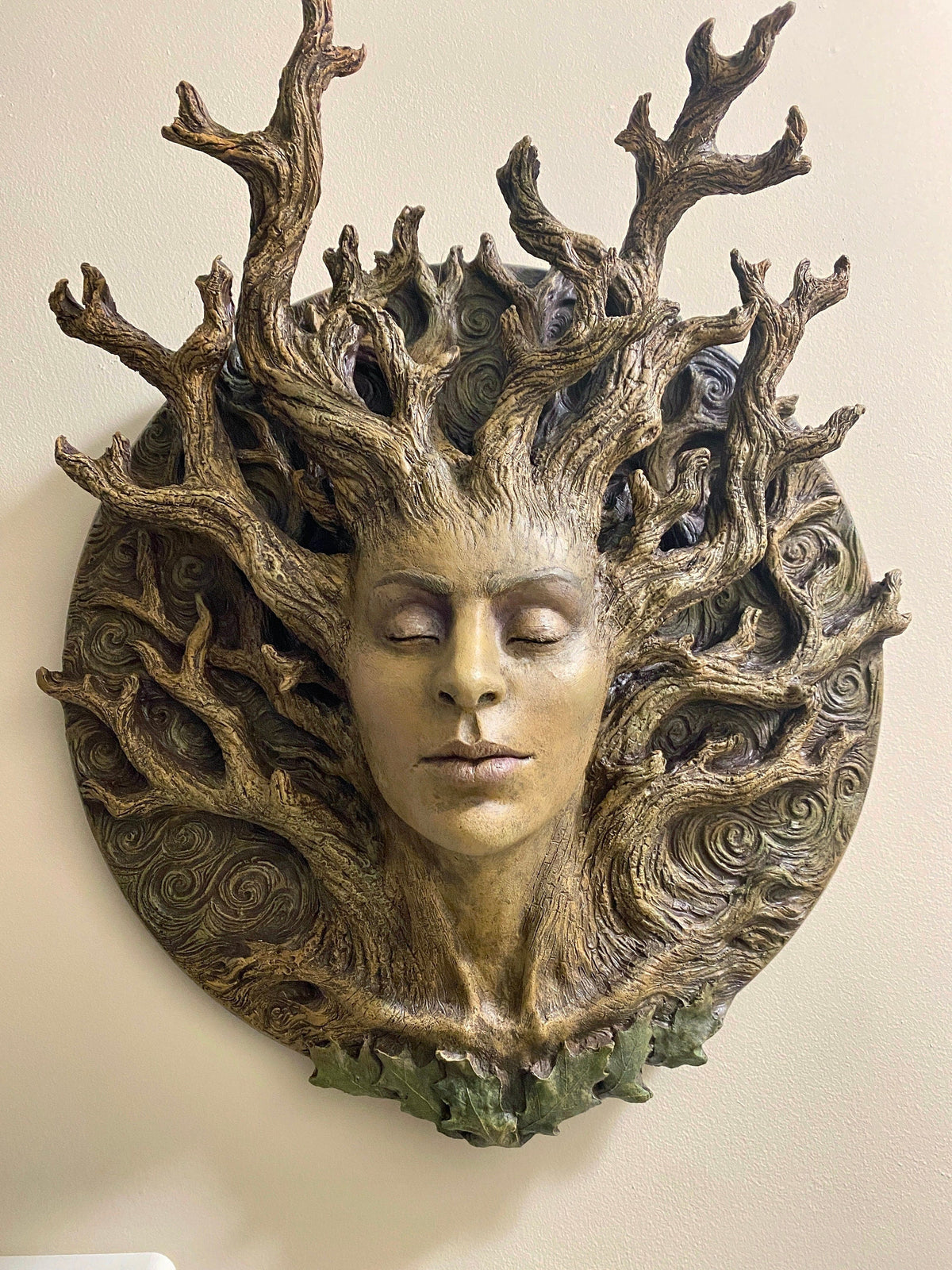 Dryad Bust Wall Plaque