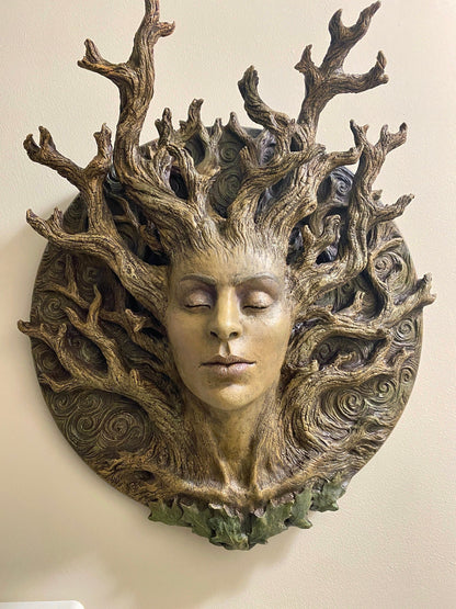 Dryad Bust Wall Plaque