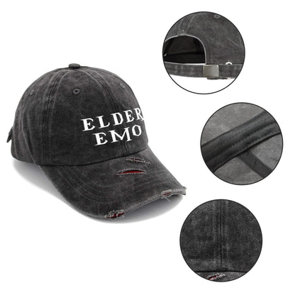 Elder Emo Distressed Cap
