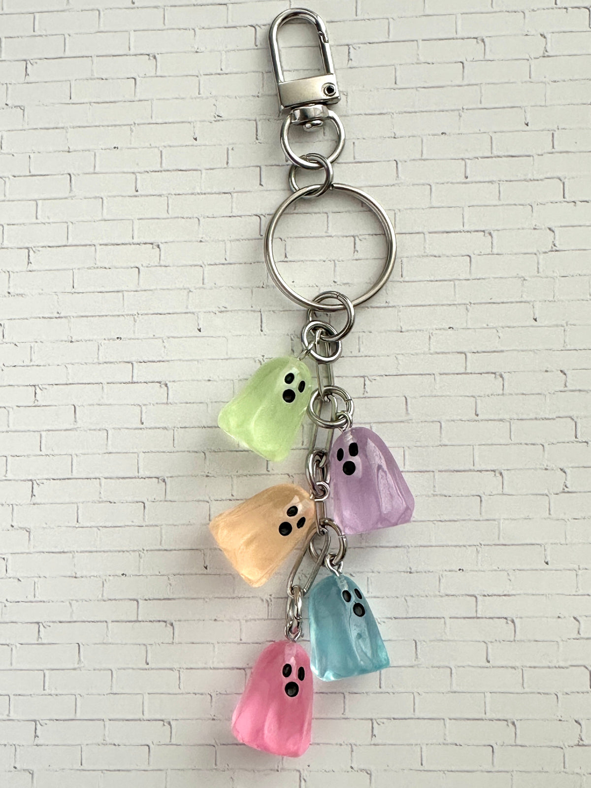 Glow in the Dark Ghost Bag Charm/Keychain for Halloween and Horror Fans