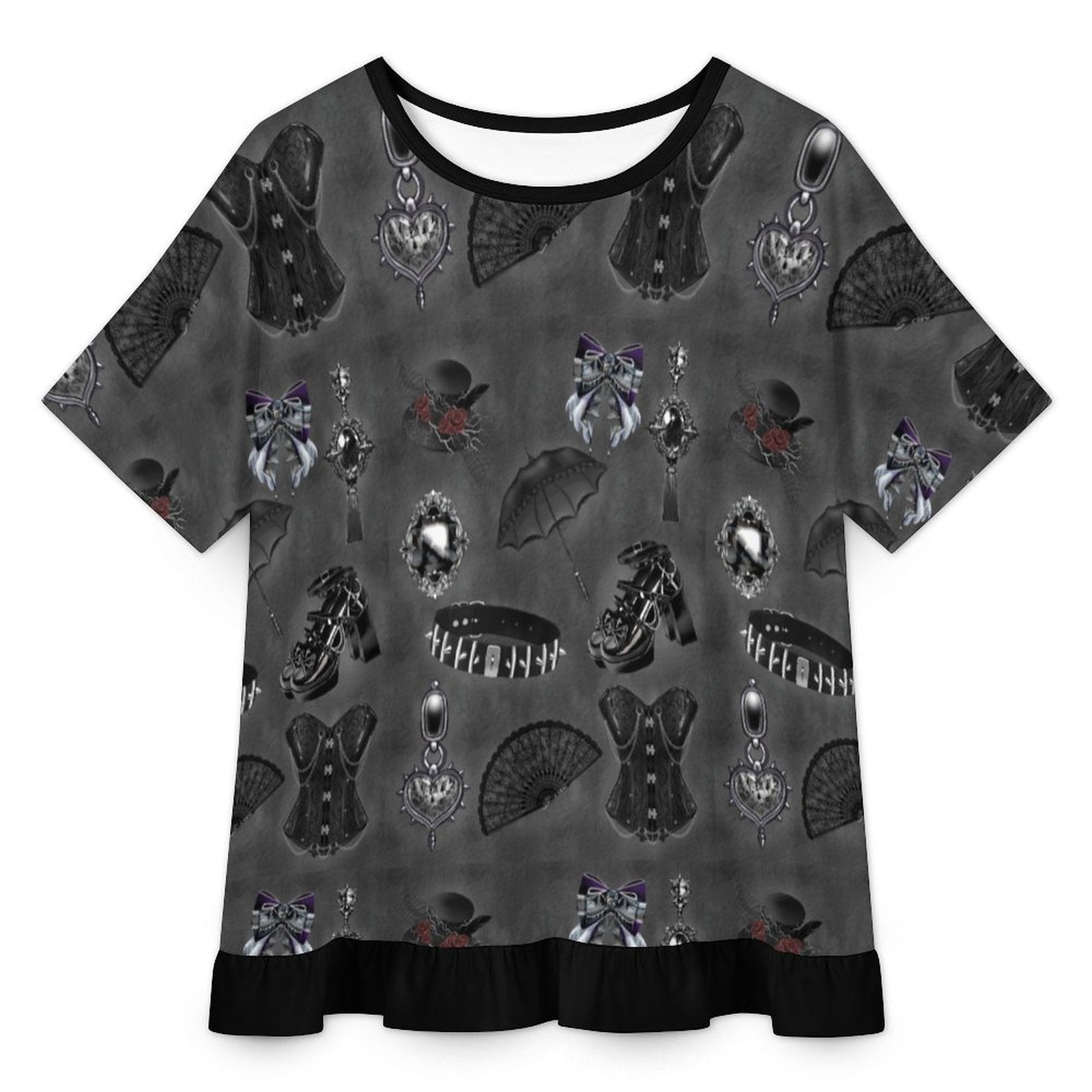 Midnight Heirloom Ruffle Play Tee