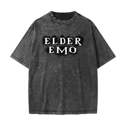 Elder Emo Snow-Washed Heavyweight Tee