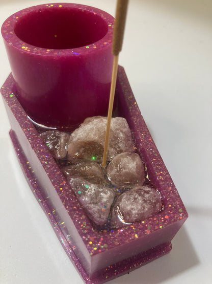 Resin Coffin Votive Holder & Incense Burner