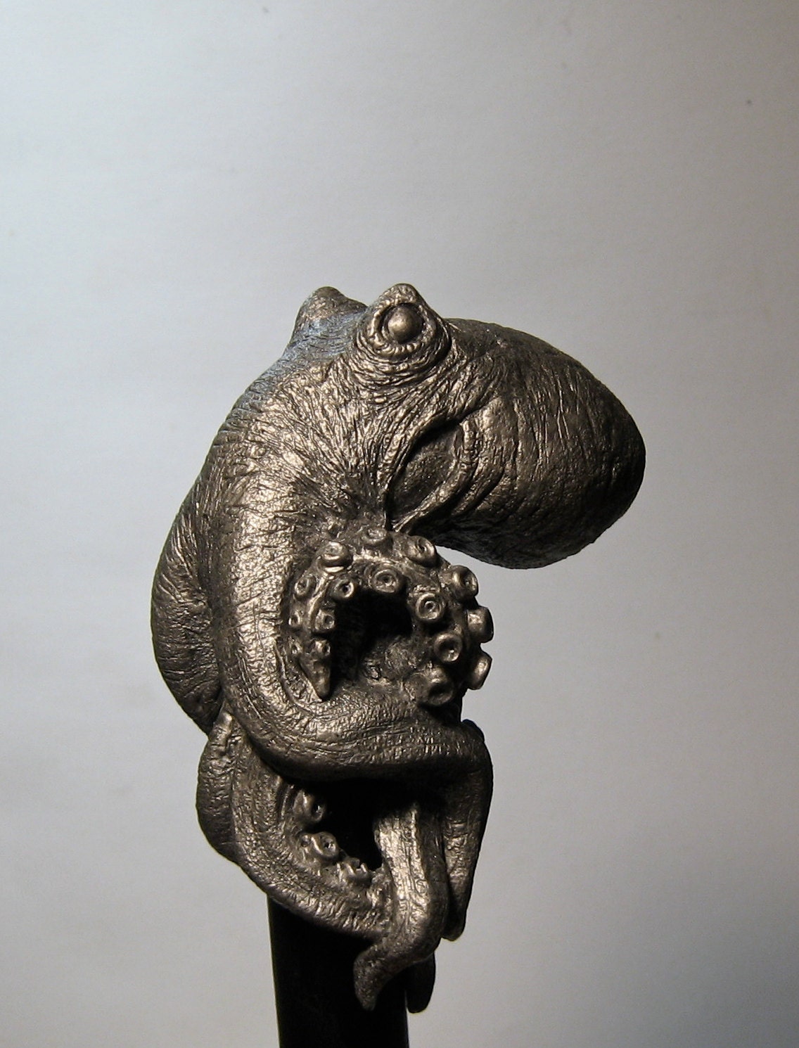 Kraken Cane, Hand Sculpted Octopus Walking Stick