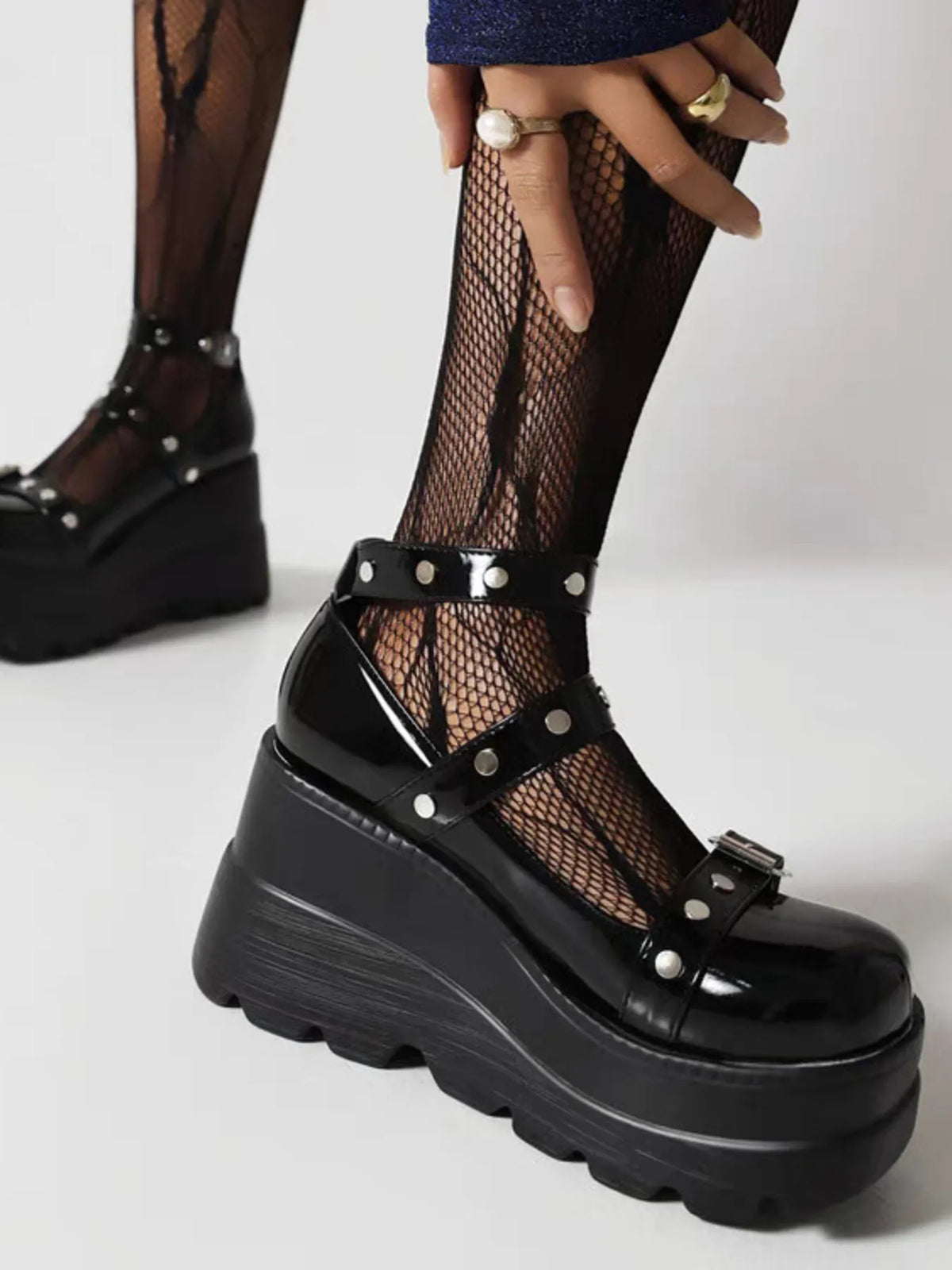 Triple Threat Platform Mary Janes