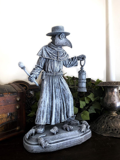 Plague Doctor, Hand Painted Resin Sculpture | Gothic Medieval