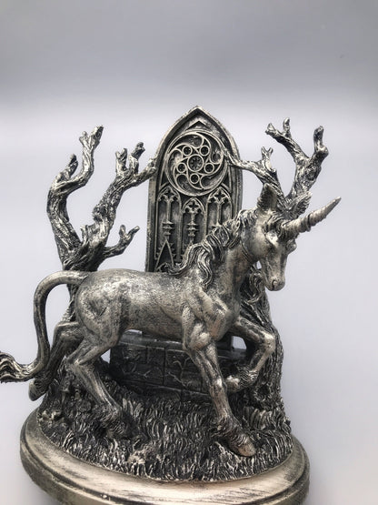 Unicorn Statue, Hand Painted Resin Sculpture | Mythical Creature Figurine