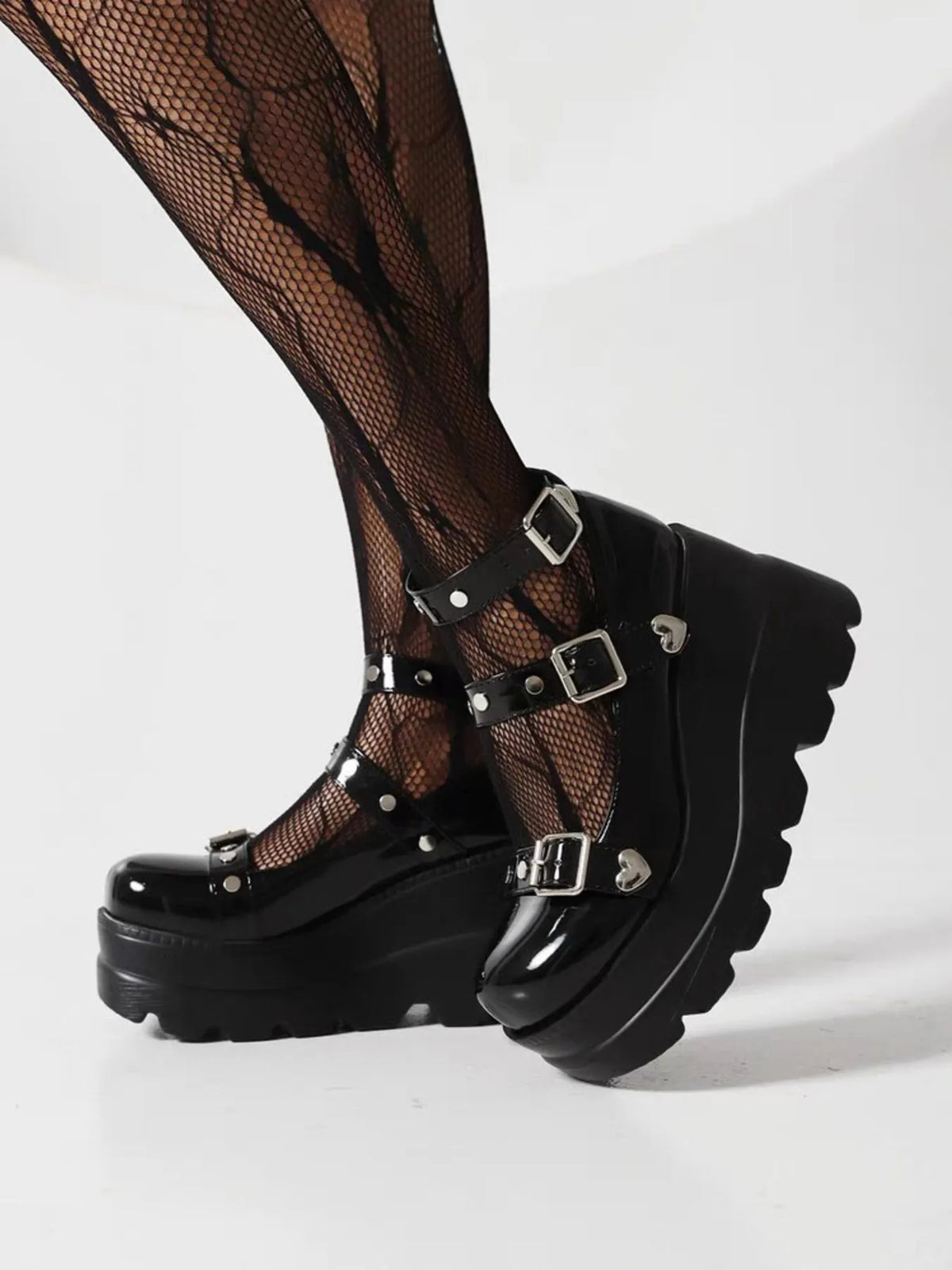 Triple Threat Platform Mary Janes